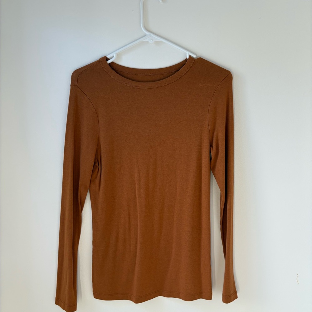 Brown Long Sleeve Top